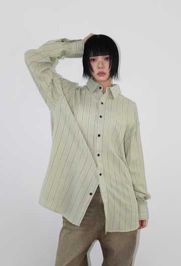 LINEA STRIPE LOOSE SHIRT